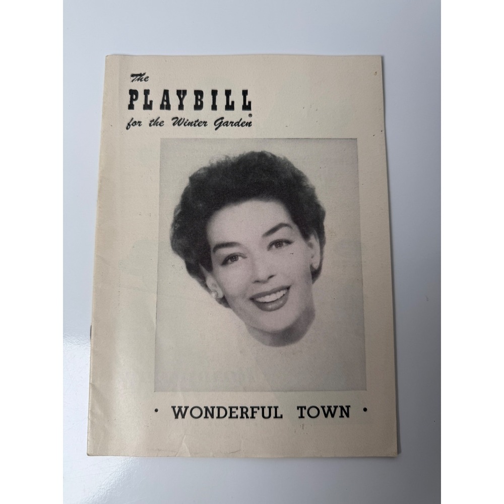 Vintage 1953 Wonderful Town Playbill Winter Garden Rosalind Russell Broadway NYC